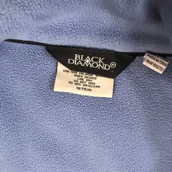 Black Diamond Full Zip Soft Shell L Blue Jacket - Picture 6 of 8